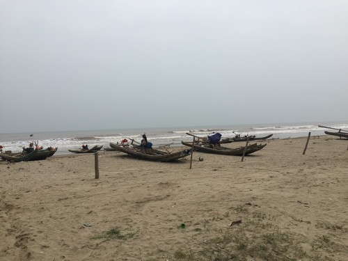 Bãi biển xã Quảng Lợi, huyện Quảng Xương, Thanh Hóa, nơi xảy ra vụ đuối nước thương tâm
