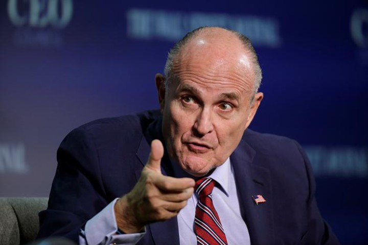 Giuliani - Phó Chủ tịch Nhóm chuyển giao quyền lực của ông Trump. Ảnh: Reuters