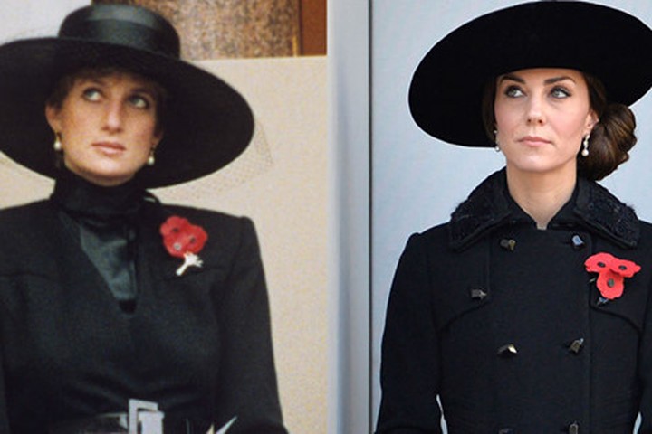 Gu thời trang giống nhau của Công nương Diana và Kate Middleton