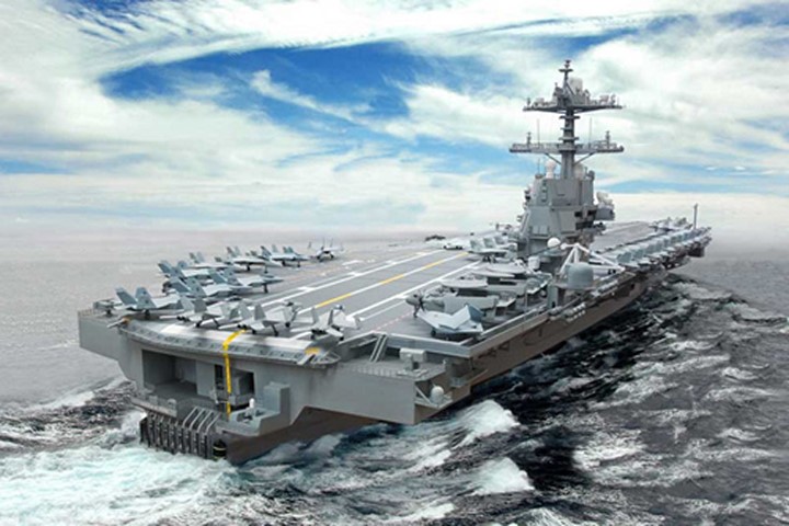 Siêu tàu sân bay USS Gerald R. Ford.