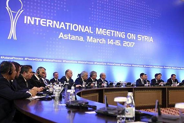 Quang cảnh một cuộc họp bàn về hòa bình cho Syria ở Astana, Kazakhstan. (Ảnh: Reuters)
