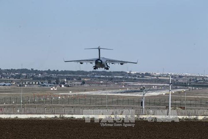 Căn cứ không quân Incirlik ở thành phố Adana, Thổ Nhĩ Kỳ ngày 17/2. Ảnh: EPA/TTXVN