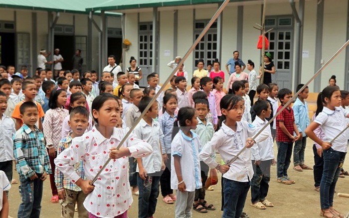 Học sinh vùng lũ Nậm Păm đã chính thức bước vào năm học mới