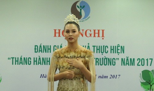 Hoa hậu biển Phạm Thùy trang chi sẽ cảm xúc sau khi được mời làm Đại sứ môi trường