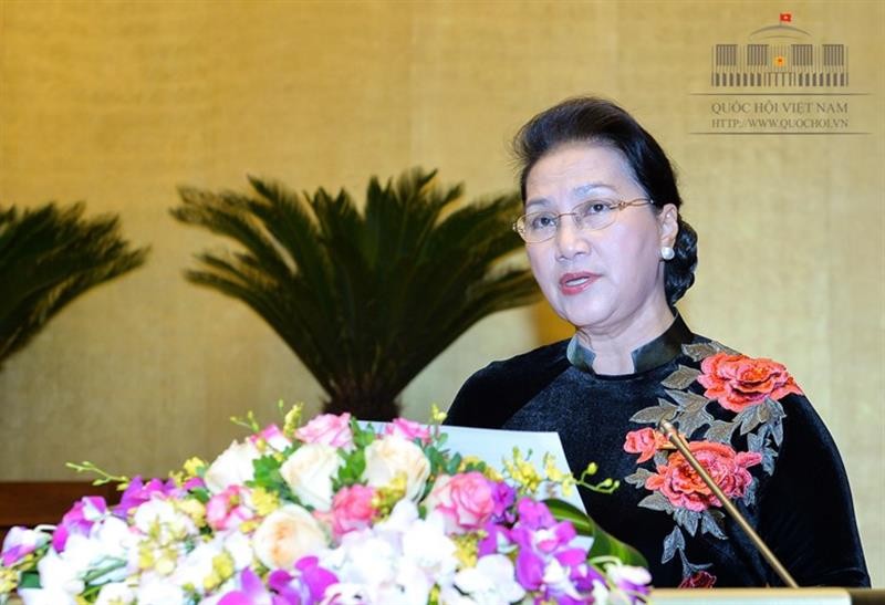Chủ tịch Quốc hội Nguyễn Thị Kim Ngân phát biểu bế mạc Kỳ họp thứ 4, Quốc hội khóa XIV 