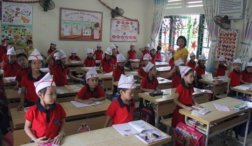 Tăng lương cho giáo viên là việc làm chính đáng và thiết thực. Ảnh: Một lớp học ở Trường tiểu học Lê Ngọc Hân (TP Lào Cai) - Minh Phong