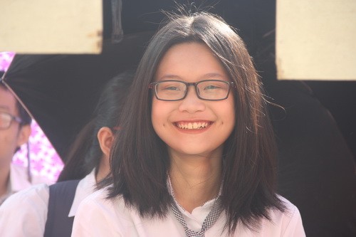 Nụ cười “tỏa nắng” của học sinh Hà Thành trong ngày khai giảng