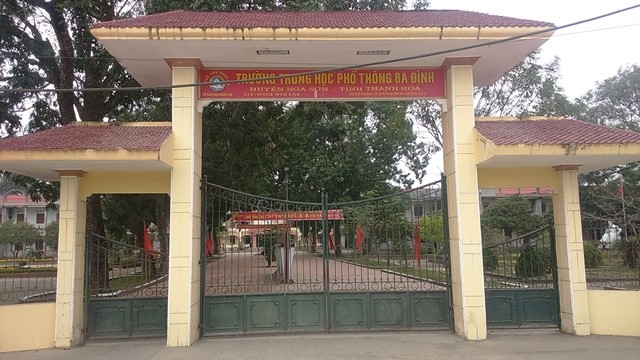 Trường THPT Ba Đình, huyện Nga Sơn, Thanh Hóa

​