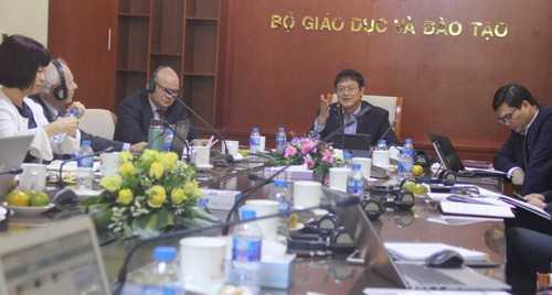 Thứ trưởng Bộ GD&ĐT Lê Hải An chủ trì buổi làm việc