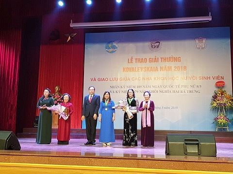 GS.TS Nguyễn Thị Lan  vừa được vinh danh Giải thưởng Kovalevskaia