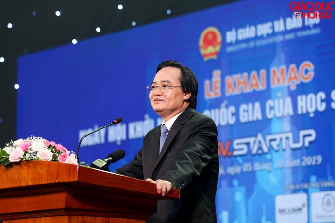 Bộ trưởng Phùng Xuân Nhạ phát biểu khai mạc.