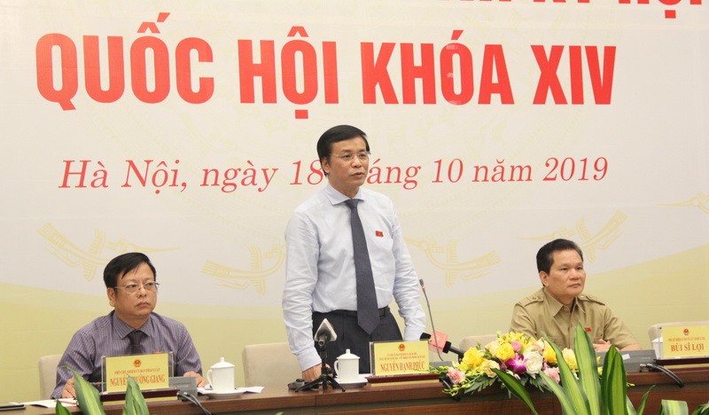 Tổng Thư ký Quốc hội Nguyễn Hạnh Phúc trao đổi với báo chí về việc đại biểu Quốc hội vắng mặt ở Kỳ họp trước