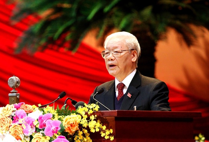 Tổng Bí thư, Chủ tịch nước Nguyễn Phú Trọng phát biểu tại Phiên khai mạc.