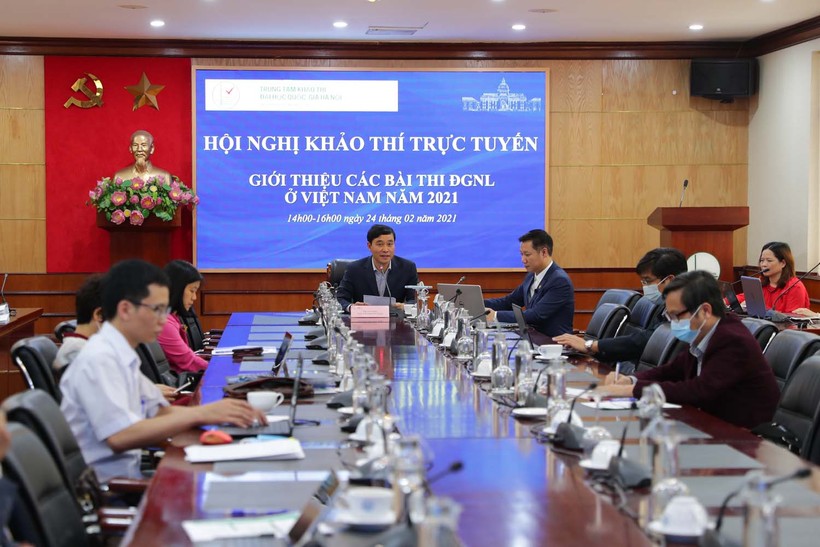 Phó Giám đốc thường trực ĐH Quốc gia Hà Nội Nguyễn Hoàng Hải chủ trì hội nghị