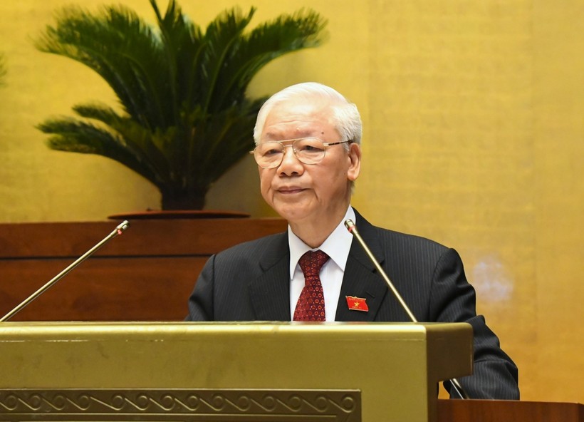Tổng Bí thư Nguyễn Phú Trọng phát biểu tại phiên khai mạc