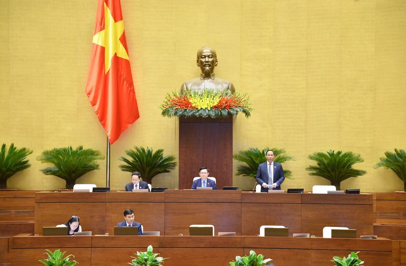 Thượng tướng Trần Quang Phương - Phó Chủ tịch Quốc hội điều hành Phiên họp 