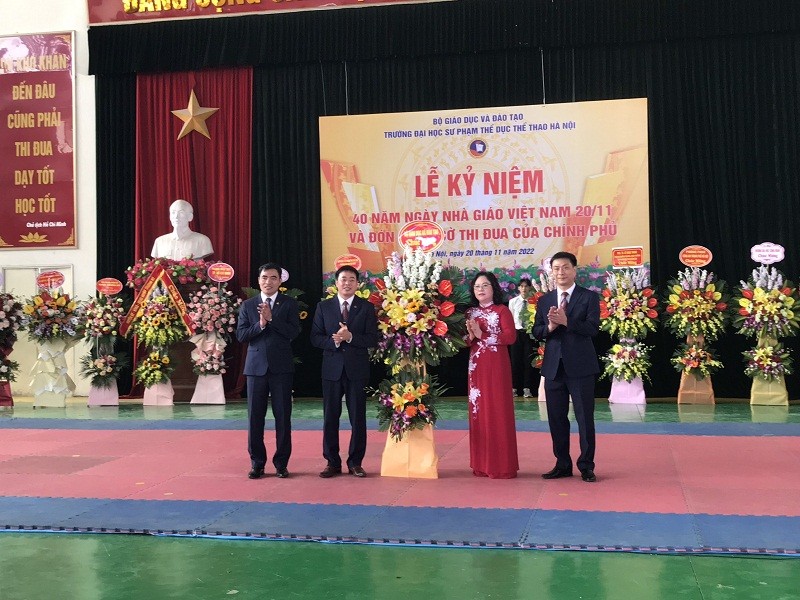 Lễ kỷ niệm 40 năm ngày Nhà giáo Việt Nam 20/11/1982 - 20/11/2022 của Trường Đại học Sư phạm Thể dục Thể thao Hà Nội.