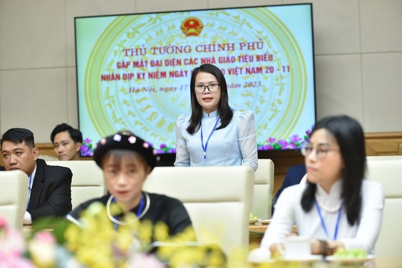 Cô giáo Nguyễn Thị Dang tự hào là giáo viên 'giáo dục đặc biệt'.