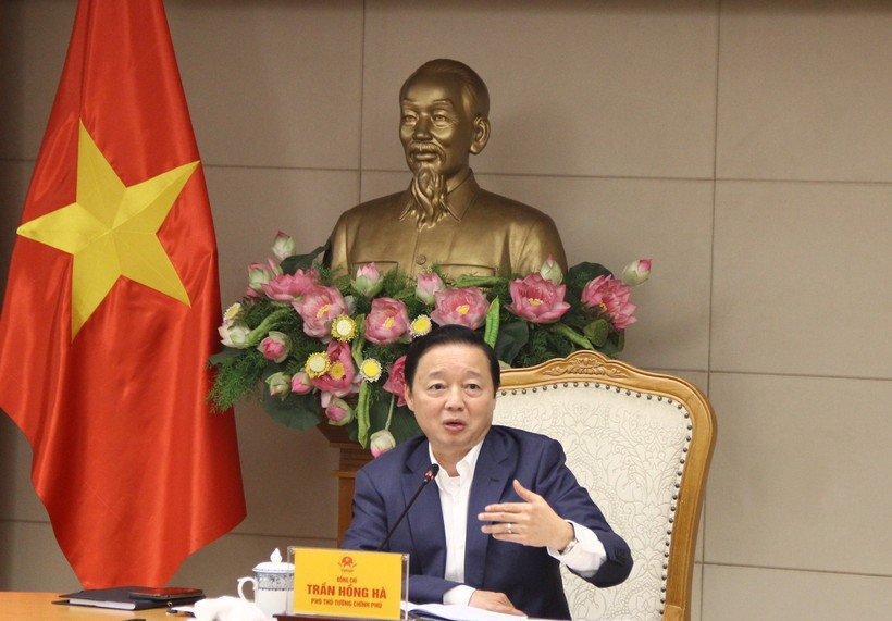 Phó Thủ tướng Trần Hồng Hà kết luận cuộc họp.