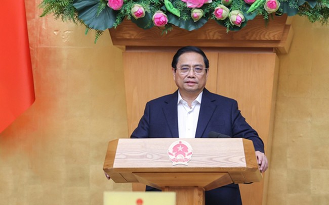 Thủ tướng Phạm Minh Chính chủ trì phiên họp Chính phủ chuyên đề về xây dựng pháp luật tháng 3 năm 2023 - Ảnh: VGP/Nhật Bắc