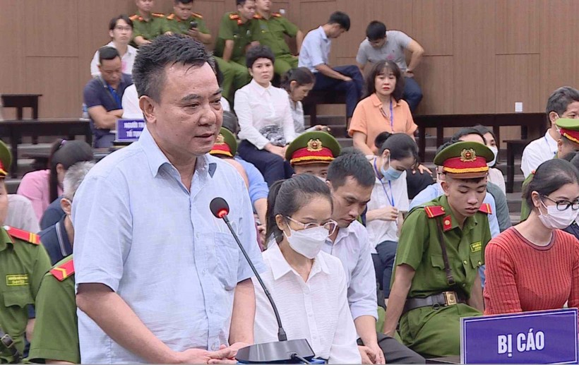 Cựu Phó Giám đốc Công an Hà Nội - Nguyễn Anh Tuấn, trước toà.