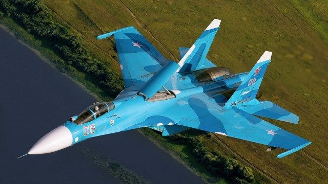 Tiêm kích Su-27 Flanker của Không quân Nga.