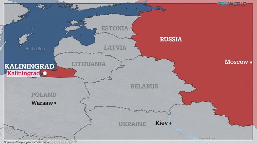 Khu vực Kaliningrad thời gian qua đã trở thành tâm điểm căng thẳng giữa Nga và NATO.
