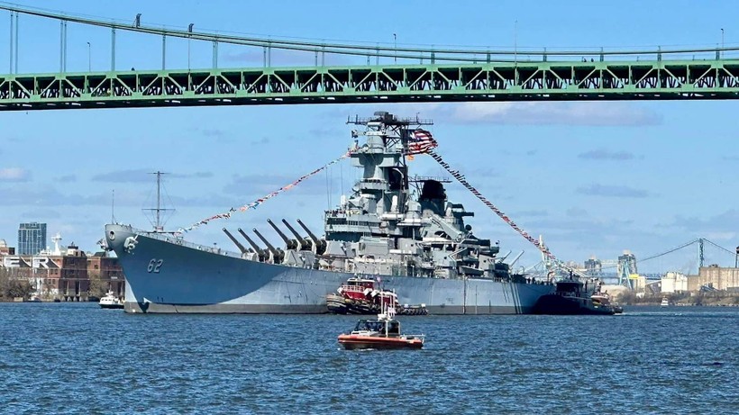 Thiết giáp hạm 'đồ cổ' New Jersey chuẩn bị trải qua đợt nâng cấp lớn