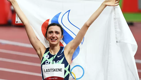 Nữ vận động viên người Nga giành Huy chương vàng  Olympic môn nhảy cao.