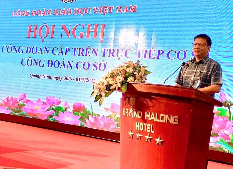 Chủ tịch Công đoàn GD Việt Nam - ông Nguyễn Ngọc Ân.