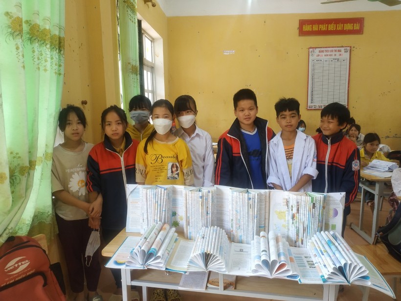Học sinh Trường TH&THCS Tràng Các (huyện Văn Quan, tỉnh Lạng Sơn).