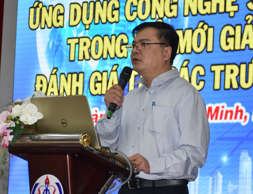 PGS.TS Trần Anh Tuấn - Phó Vụ trưởng vụ Giáo dục đại học - phát biểu tại Hội thảo