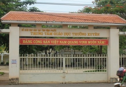 Trung tâm GDTX tỉnh Bình Phước – nơi xảy ra tiêu cực