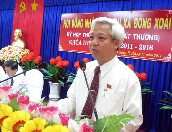 Ông Vương Đức Lâm - nguyên chủ tịch UBND thị xã Đồng Xoài (nay là Thành phố Đồng Xoài) nhiệm kỳ 2015-2020 bị kỷ luật cảnh cáo.