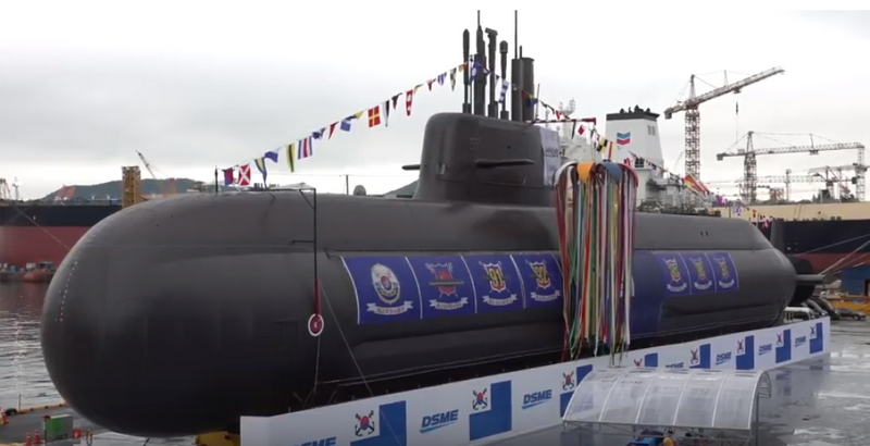 Hàn Quốc hạ thủy tàu ngầm SS-083 với lượng choán nước hơn 3 000 tấn
