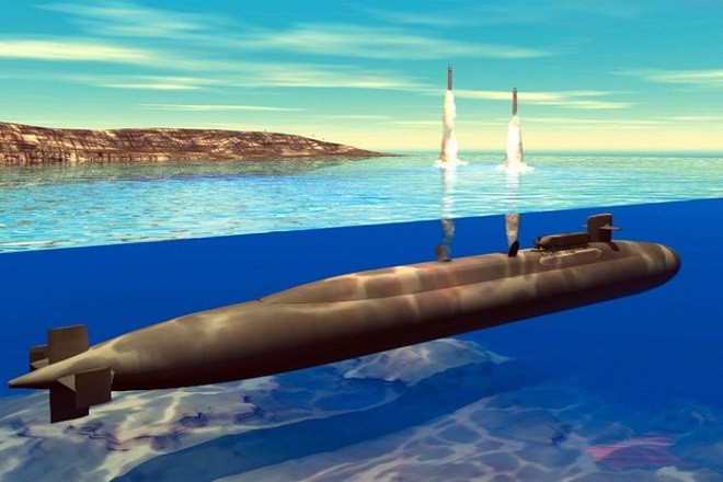 Tàu ngầm hạt nhân thế hệ mới của Mỹ.