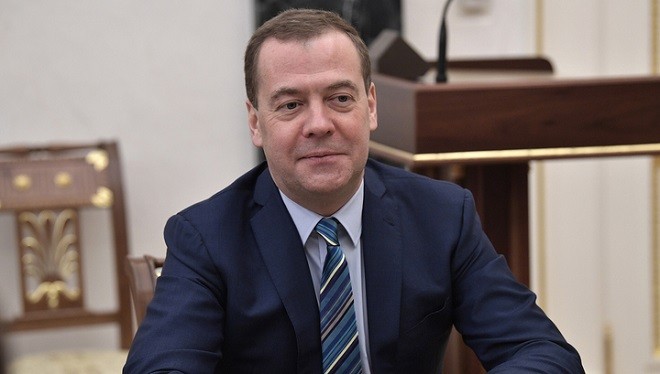 Thủ tướng Nga Dmitri Medvedev.