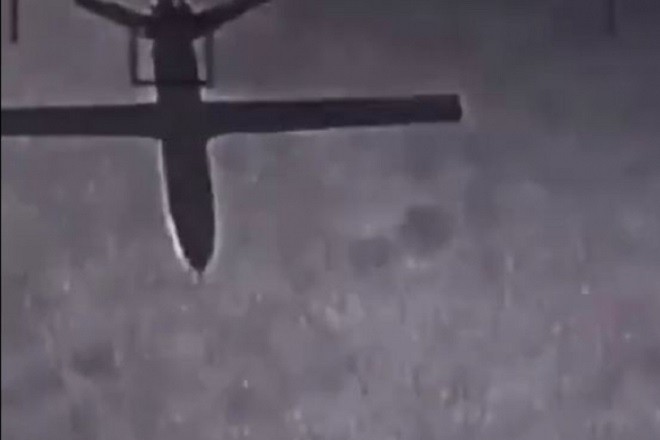 Hình ảnh thu được từ video về chiếc máy bay đã tấn công Ả Rập Saudi.
