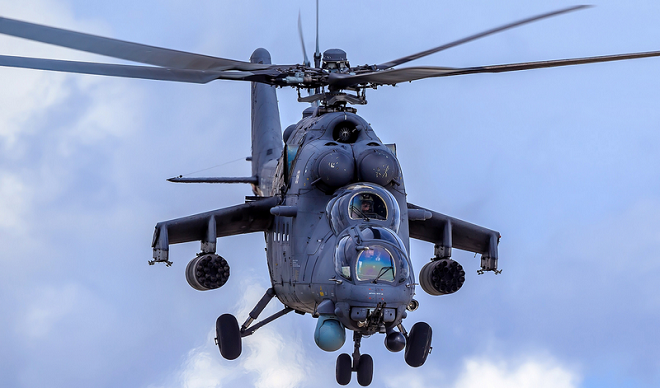 Trực thăng vận tải - chiến đấu Mi-35M.