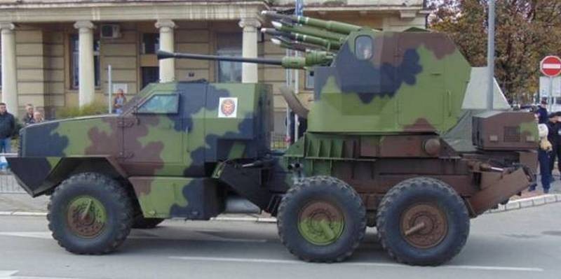 Tổ hợp tên lửa và pháo phòng không tự hành PASARS-16 của Serbia.