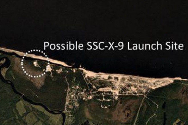 Vị trí xảy ra vụ nổ trên ảnh chụp vệ tinh của Mỹ.