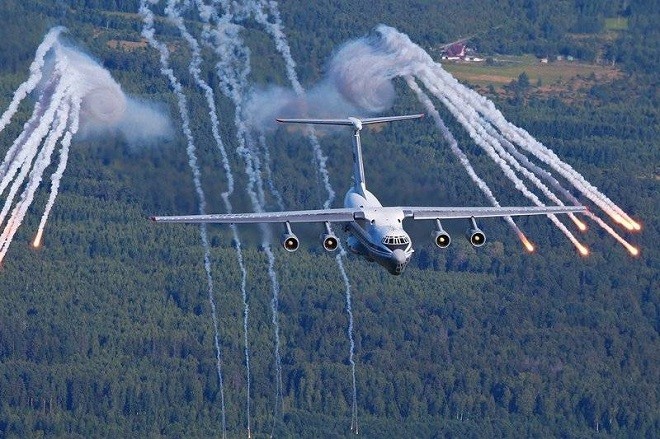 Máy bay vận tải IL-76 của Nga.
