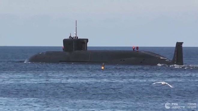 Tàu ngầm "Yuri Dolgoruky" của Nga.   