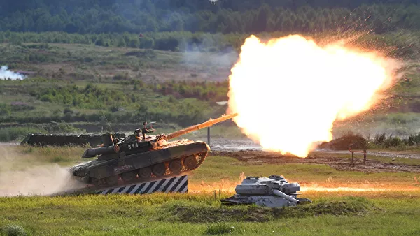 Xe tăng T-90A trình diễn tại diễn đàn Army-2019.