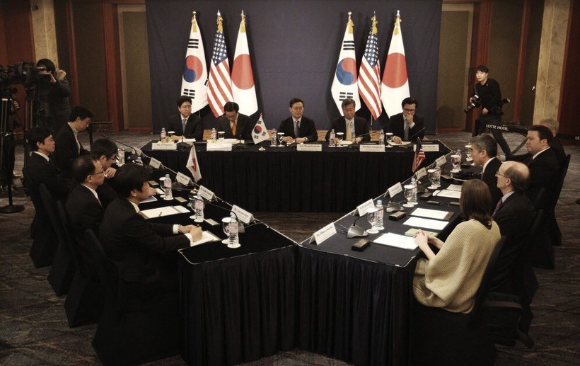 Mỹ, Nhật Bản và Hàn Quốc củng cố quan hệ hợp tác ba bên