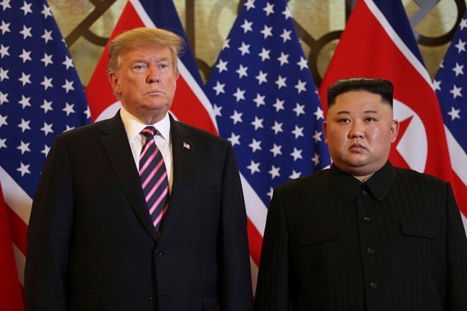 Tổng thống Mỹ Donald Trump và Chủ tịch Kim Jong-Un.