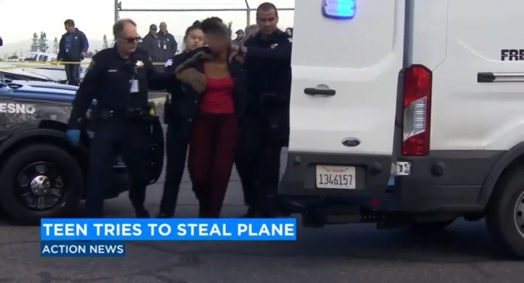 Nghi phạm bị bắt giữ sau vụ “trộm máy bay”.