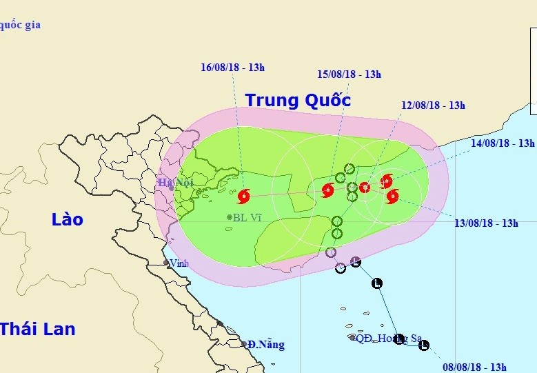 ATNĐ có thể mạnh lên thành bão, hướng vào Quảng Ninh, Hải Phòng