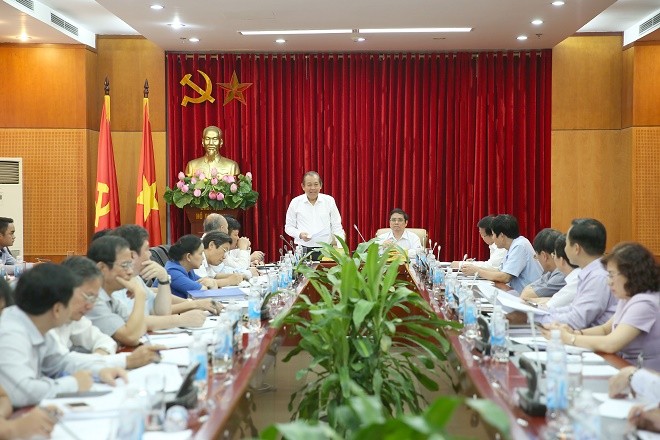 Phó Thủ tướng Trương Hòa Bình phát biểu tại hội nghị. Ảnh: VGP