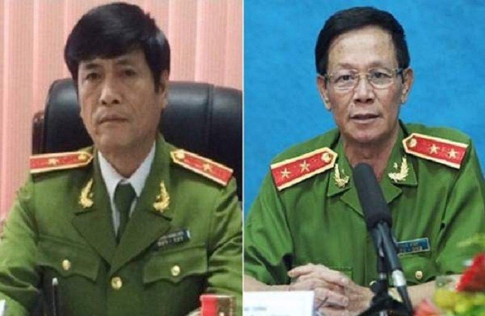 Các ông Phan Văn Vĩnh(phải) và Nguyễn Thanh Hóa(trái) bị truy tố ra tòa về tội Lợi dụng chức vụ quyền hạn trong khi thi hành công vụ.